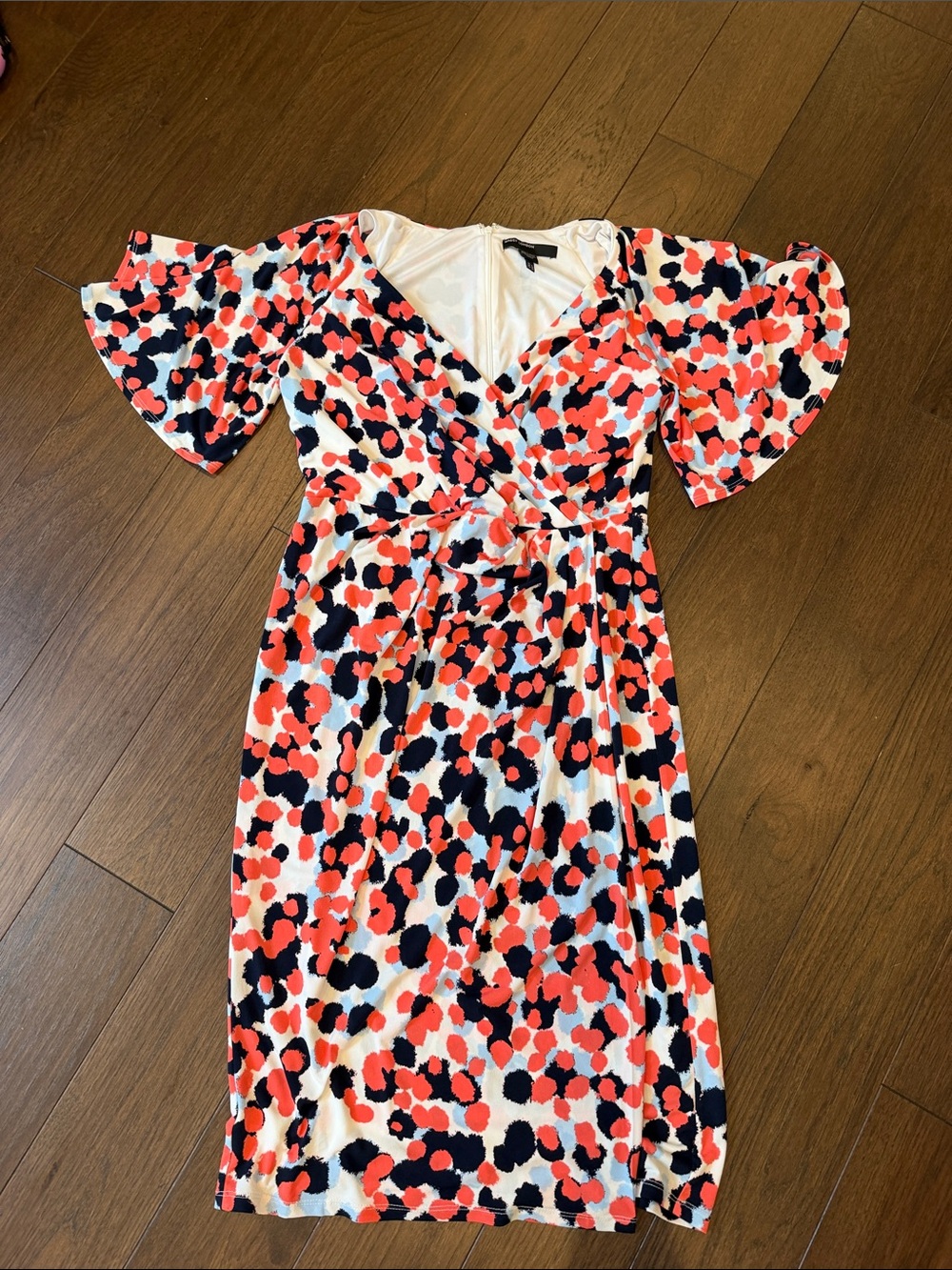 Maggy London Faux Wrap Midi Dress Size 6 - C68-028